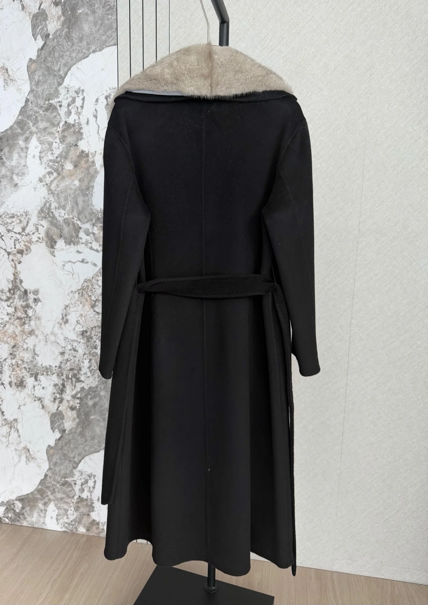 100% Cashmere Coat Women's Medium Classic Wool Coat