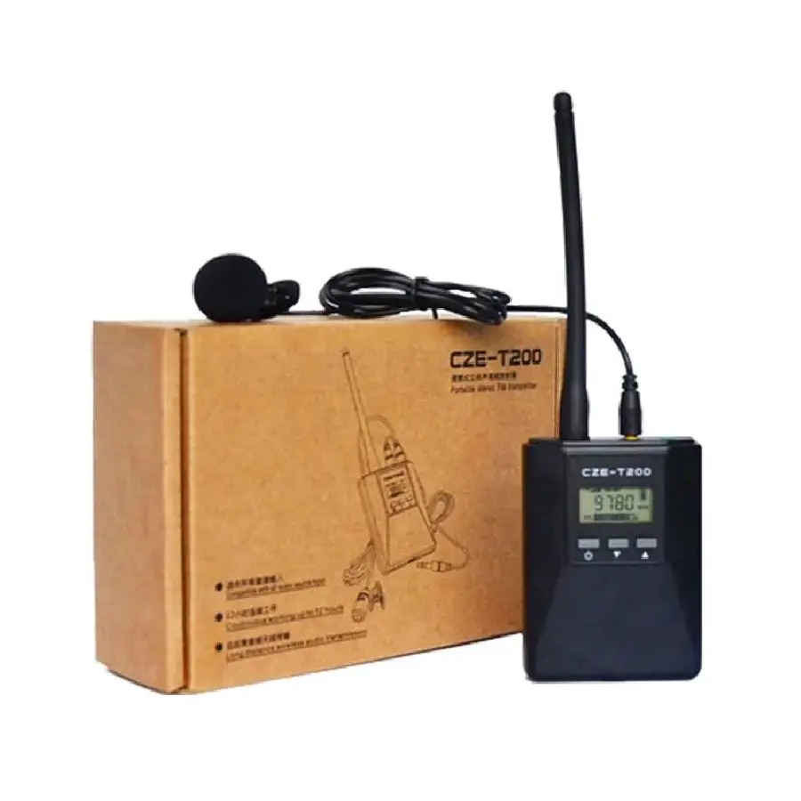 0.2W FM Transmitter Portable Adjustable transmissor CZERF 0.2W 200mW Professional transmitter