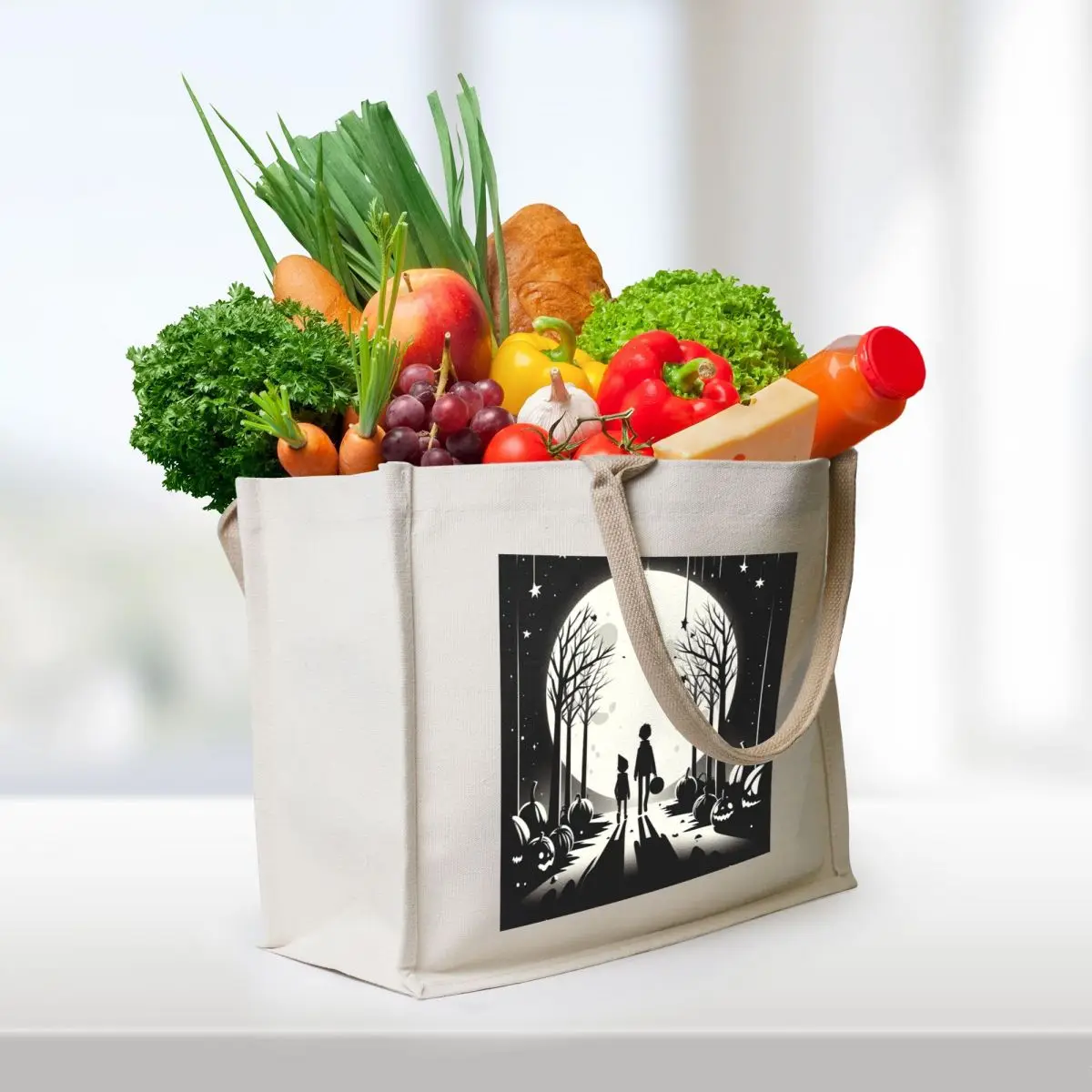 Over the garden wall Tote Bag reusable shopping bag free delivery bags woman shopping bag cloth woman