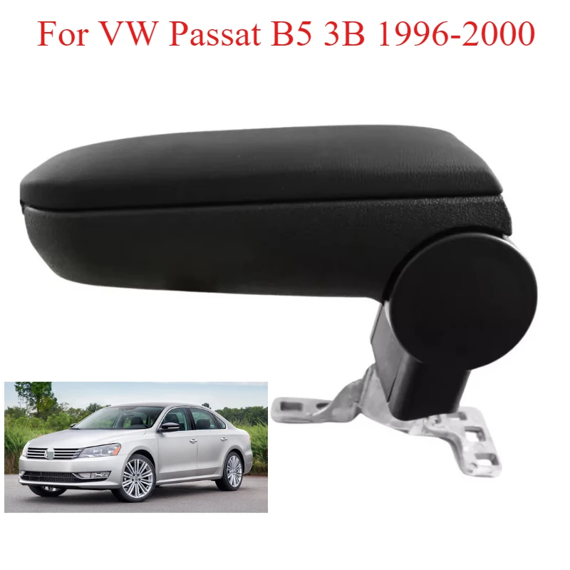 

For VW Passat B5 3B 1996-2000 Armrest Arm Rest Centre Console Box Black Leather Original Fit Car Interior Accessories Parts Trim