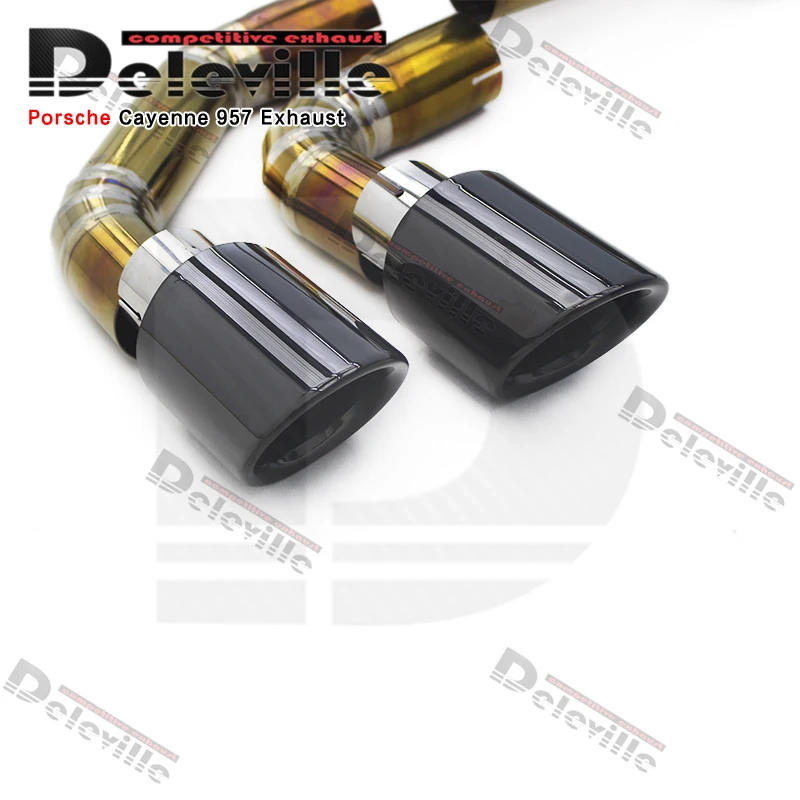 Yooking Exhaust System For Porsche Cayenne 957 3.6/4.8T 2006-2010 Titanium Catback Exhaust Downpipe view 6