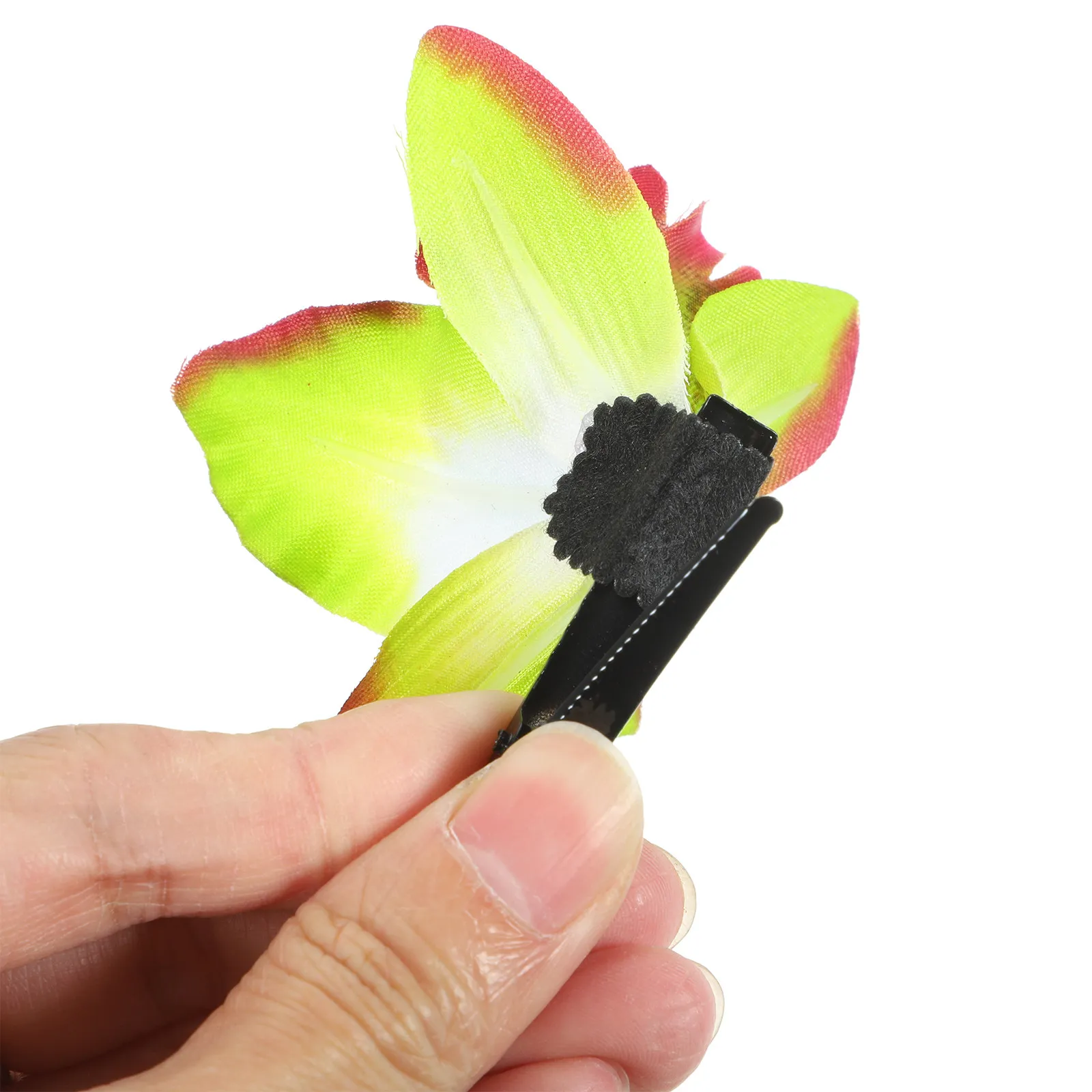 

20Pcs Artificial Orchid Flower Hair Clips Floral Barrettes for Women Summer Wedding Banquet Hair Accessories Flower Clips