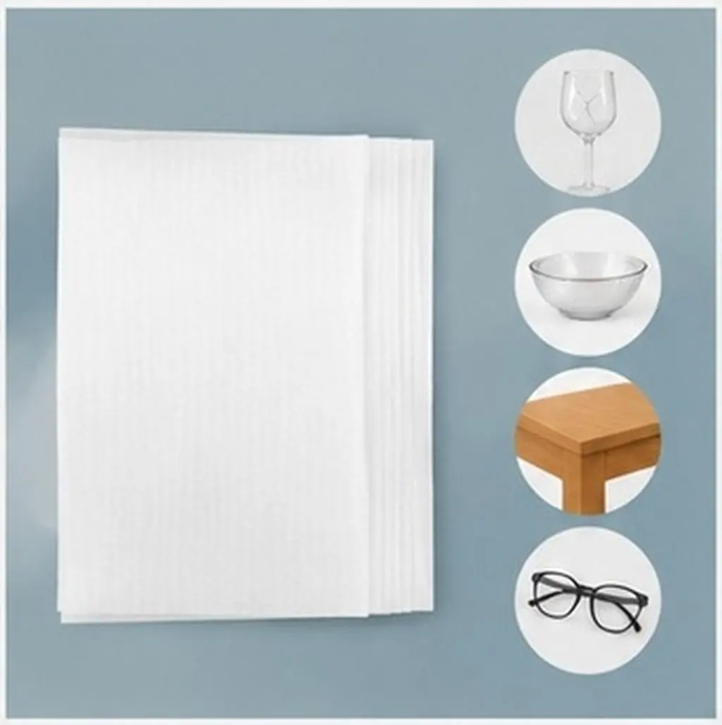 100Pcs Anti-Static Pearl Cotton Cushion Pouches Thick Reusable Shockproof Wrap for Dishes Glasses Plates Furniture Corners