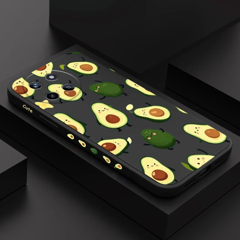 

Swinging Avocado Phone Case For OPPO Realme 11 10 9 9i 8 8i Pro Plus C21Y C25Y C25 Liquid Silicone Cover