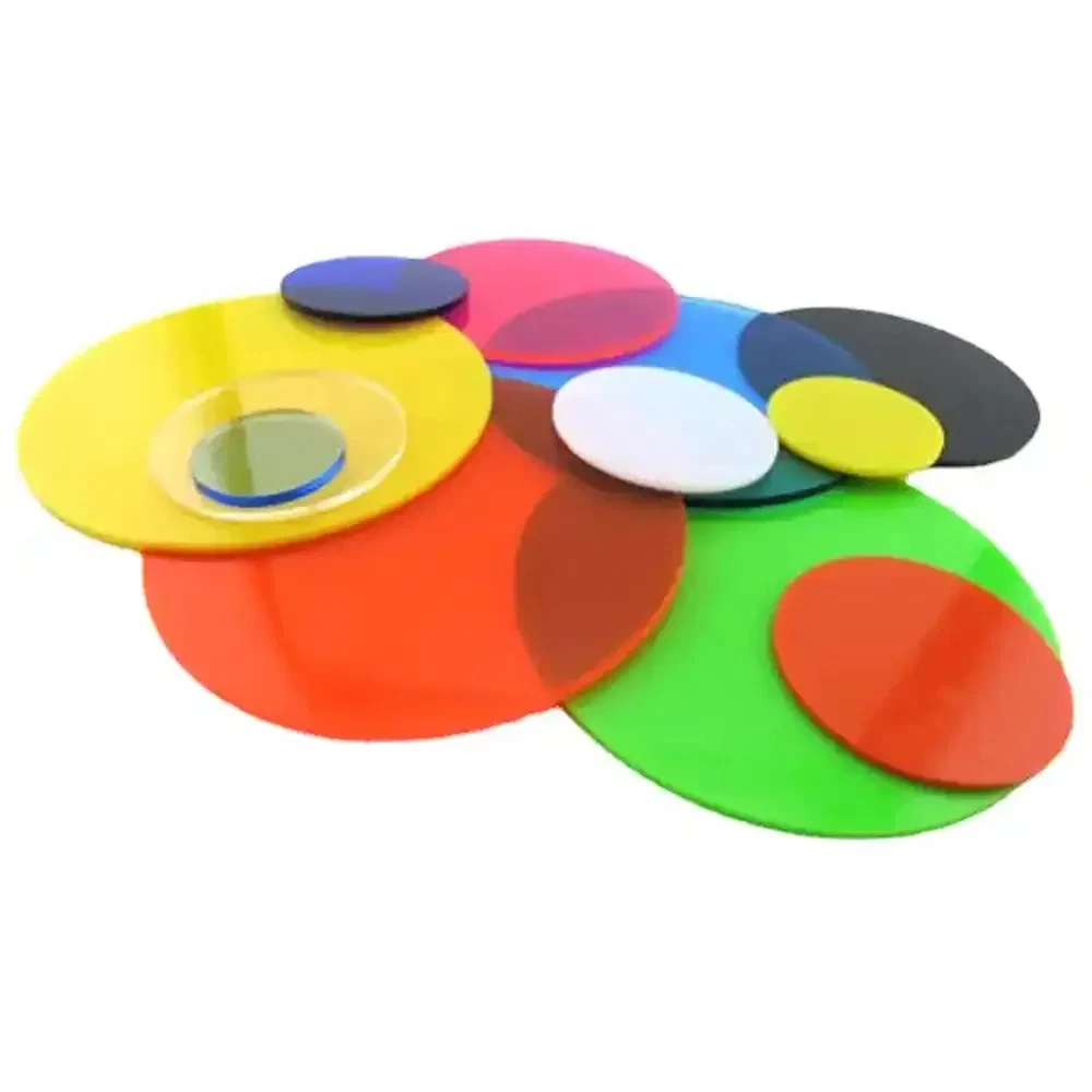 Thick 2mm Round Opaque Acrylic Board (PMMA) Plexiglass White/Black/Red/Green/Yellow for DIY Projects/Wedding&Home Decor