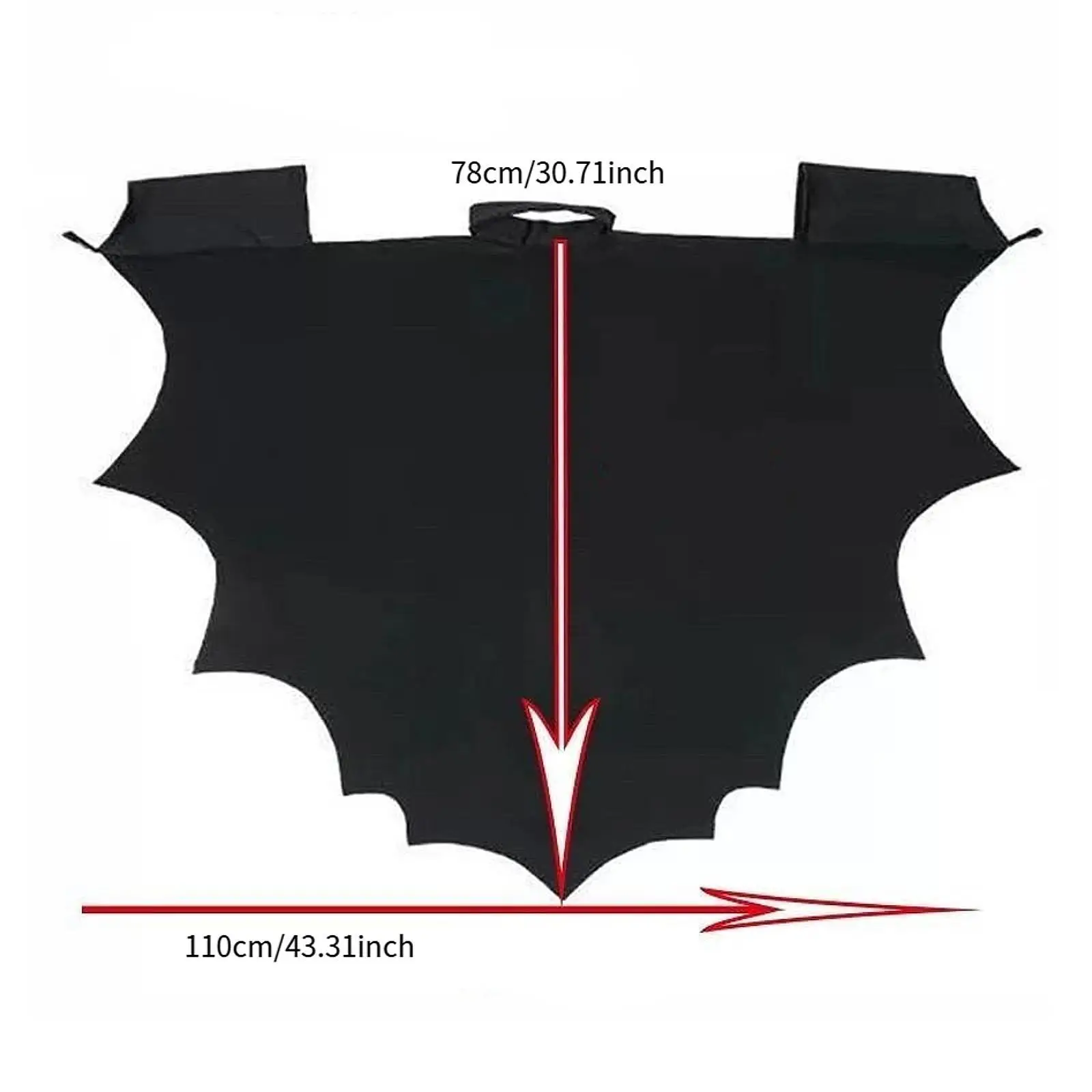 زي الخفافيش للهالوين للأطفال مع جناح الخفافيش مع مشبك شعر للمهرجانات وحفلات المسرح وعروض يوم الأطفال