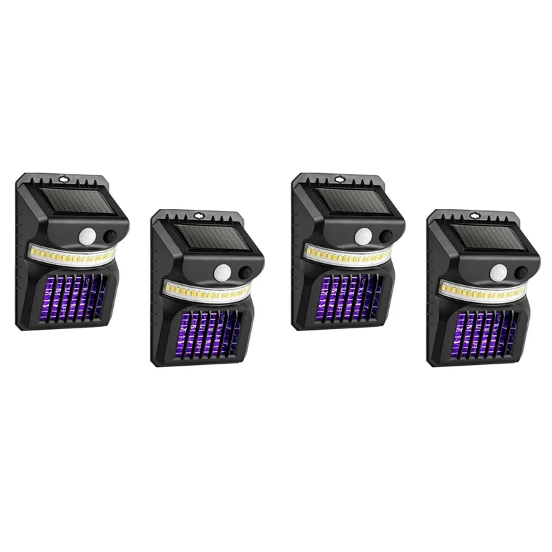 a01f-4パック-防蚊ソーラーライト-屋外用、ソーラーセキュリティライト-ソーラー人感センサー-ip65防水ライト