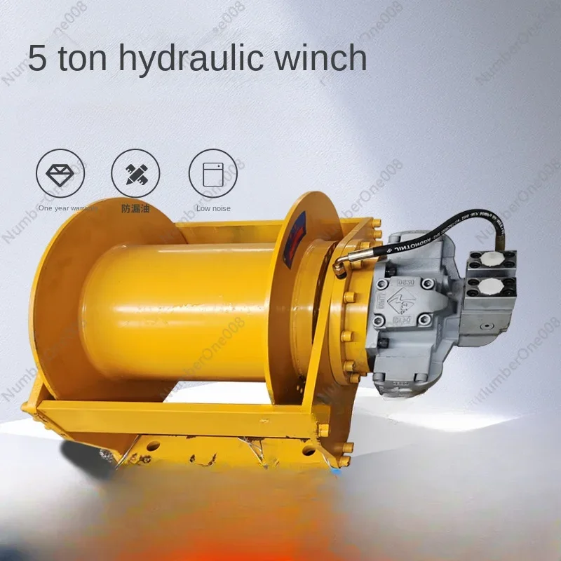 Manufacturer Custom Jinjia Hydraulic Hydraulic Winch Winch 5 Tons Continuously Variable Speed Fishing Boat Crane Crane