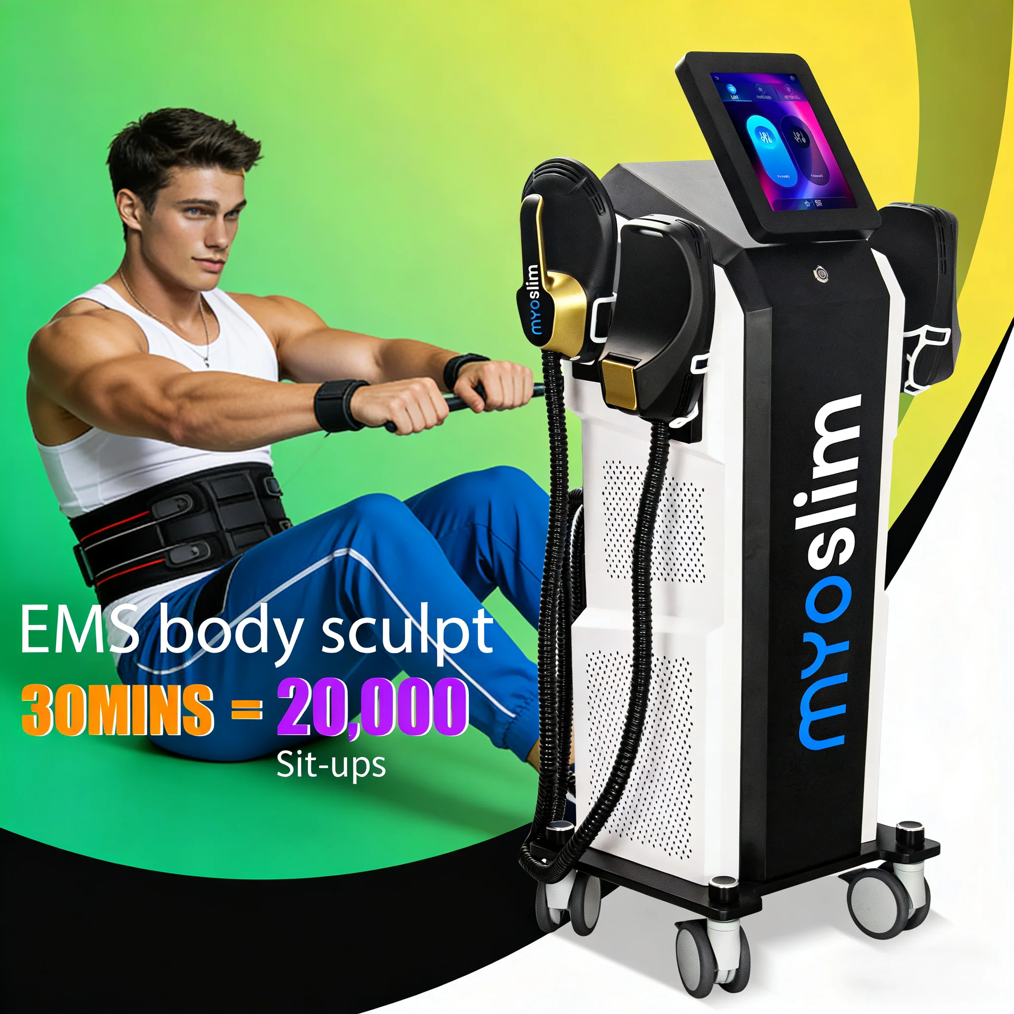

6500W 200Hz High-Intensity Electromagnetic Body Slimming Machine for Fat Burning, Muscle Lifting, and Rapid Waist Shaping