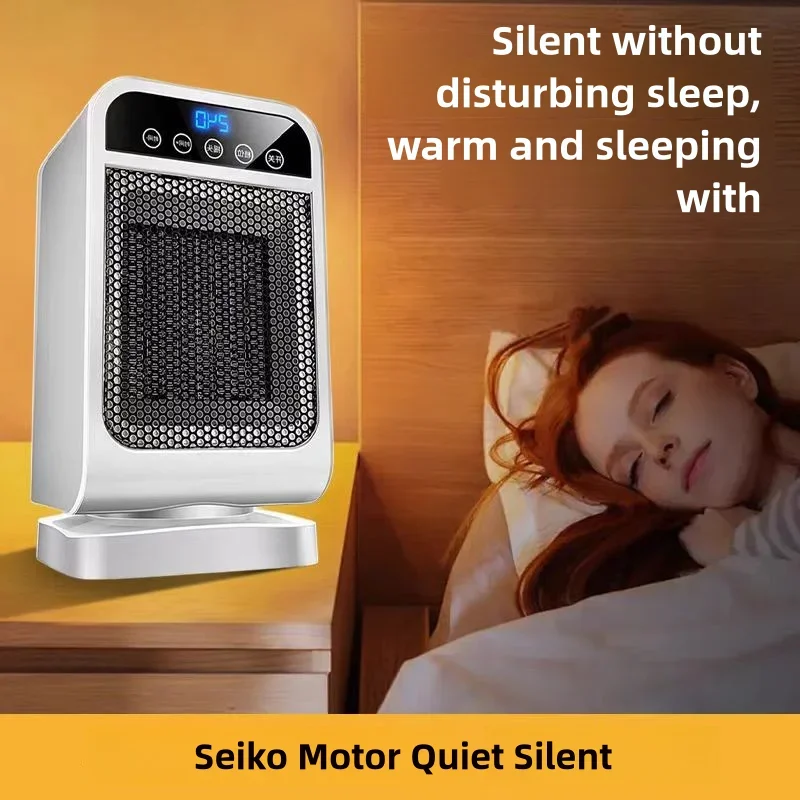 سخان لوحة اللمس عن بعد للمساحة المحمولة للمكتب والمنزل، مروحة هواء جديدة للتدفئة الفورية الكهربائية الذكية مع ترموستات مؤقت