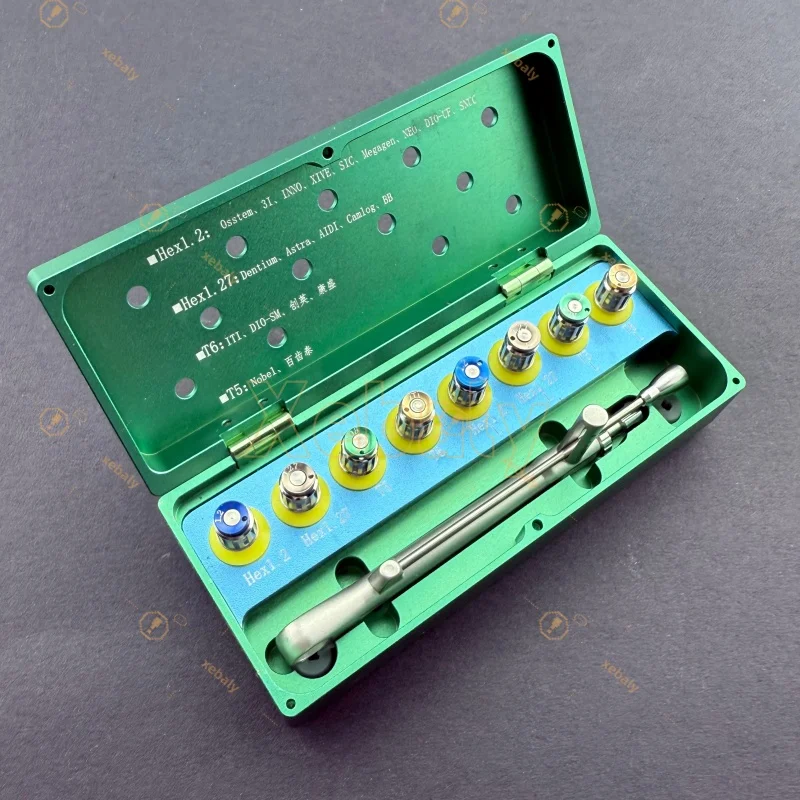 

Новый стоматологический универсальный динамометрический отвертка для имплантатов, гаечный ключ для восстановления протеза, наборы отверток, инструмент для стоматологического имплантата, 8 гвоздей