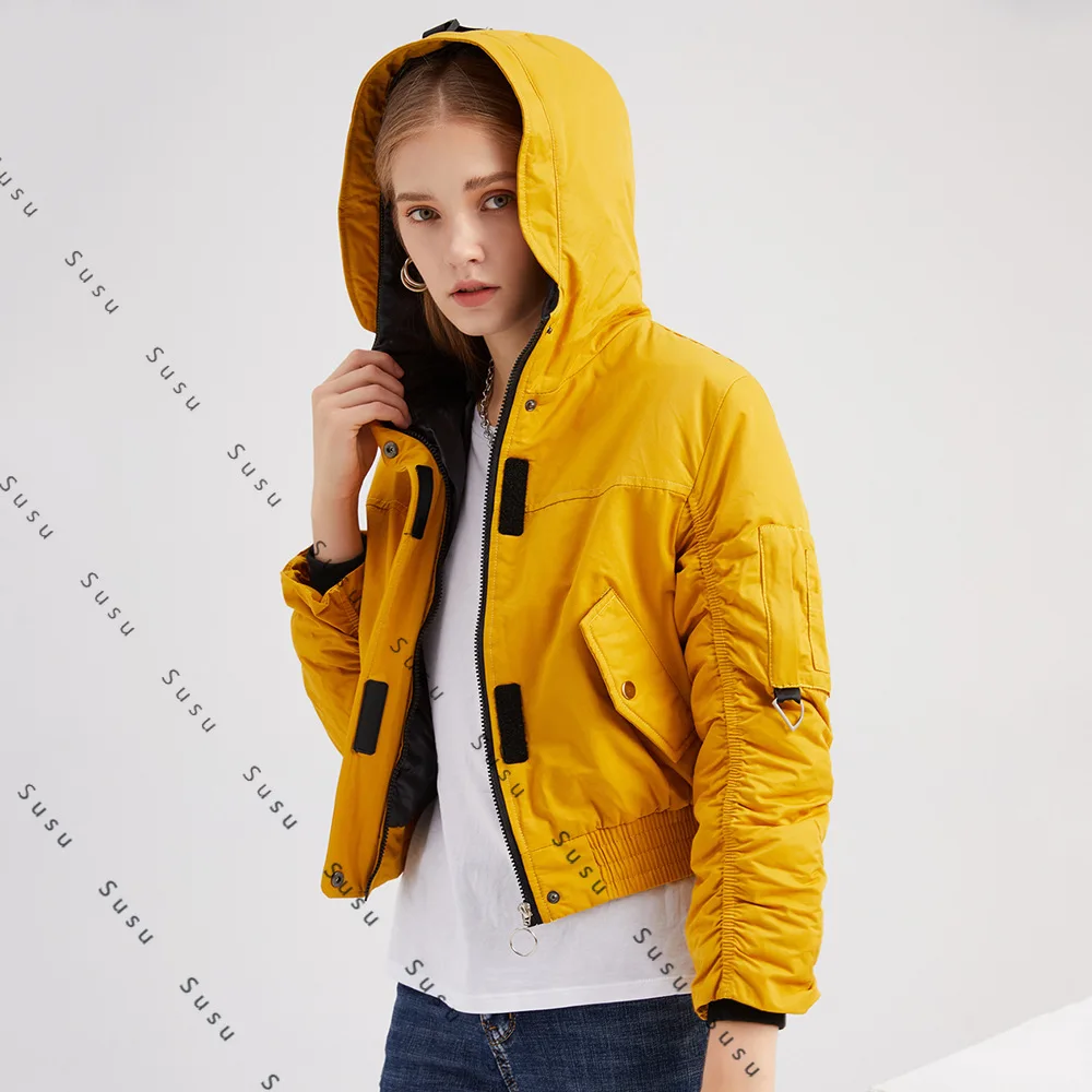 

2025 new [ORDER] European size loose autumn and winter cotton-padded clothes hooded women's jackets women's fashion long-sleeved