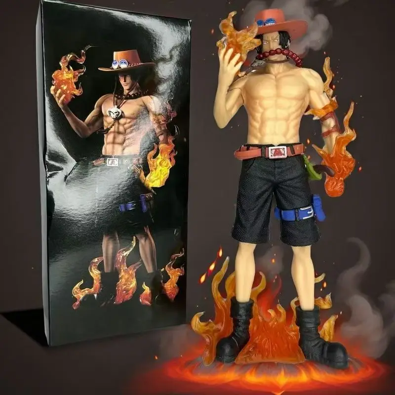 Anime Een Stuk Staande Houding Fire Fist Ace Action Figure Model PVC Desktop Decoratie PVC Speelgoed Pop Kinderen Verjaardagscadeau