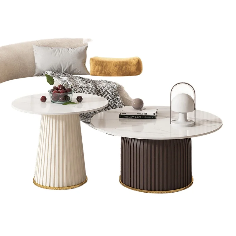 

Cream wind light luxury living room coffee table combination small apartment household tea table Internet