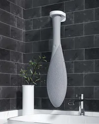 Ultrasonic Vibration Silicone Shower Brush Ultrasonic Wireless Charging Massage Shower Brush Back Rub Instrument