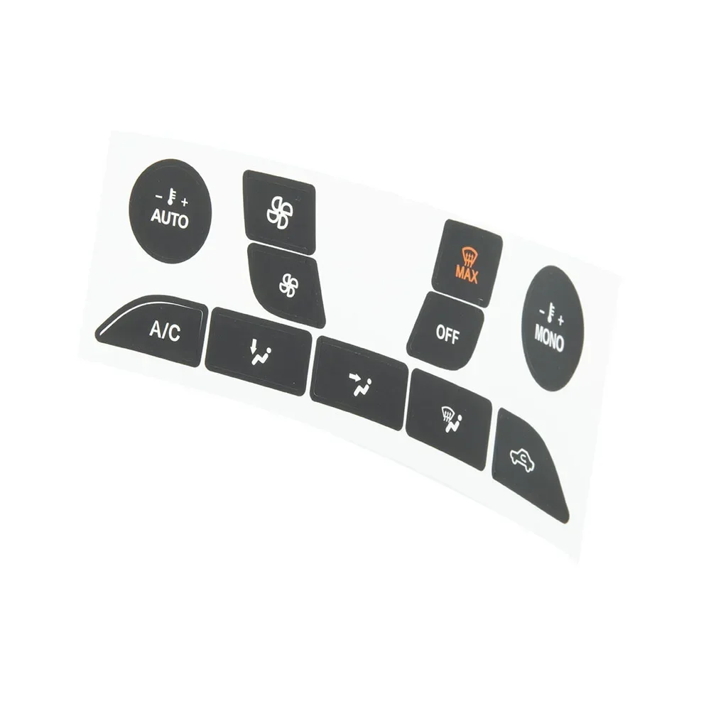 

A/C Button Repair Sticker Replacement Accessories Black Car Air Condition For Vehicle For Ford Focus 1999-2005