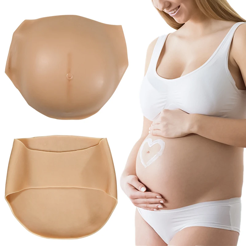 

Artificial Female Silicone Fake Pregnant Belly Lifeike Pregnant Tummy For Cosplay Cross Dressing Actor Unisex Model Props Women