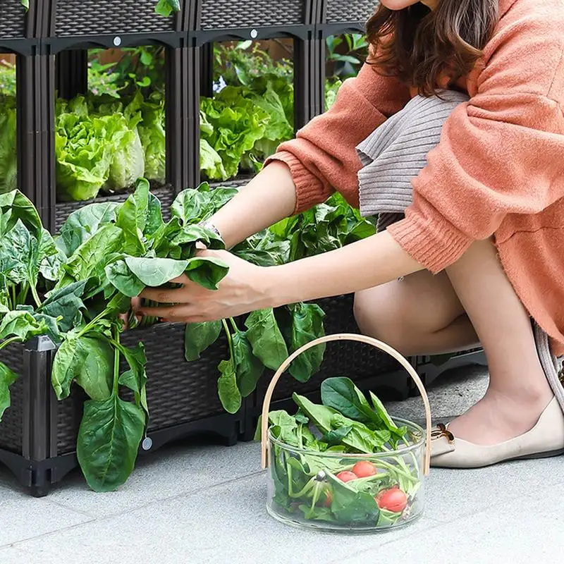 Ogrodowy powiększająca torba ogrodowy Jardin Jardinage Ogrod podniesiony podłoże dla roślin kwiat ogrodowy kwiaty sadzarka pudełko do sadzenia z