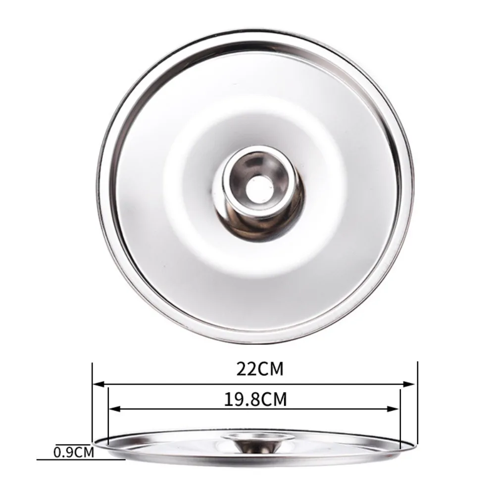 Nieuwe 10-24 cm ronde potdeksel, verdikte roestvrijstalen steelpanafdekking, vervanging, universele keukendeksel, keukenbenodigdheden
