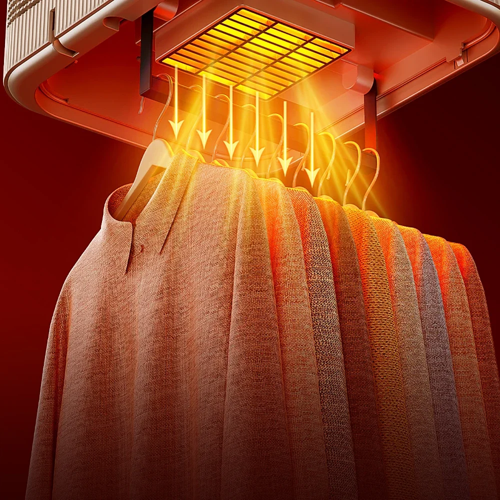 Многофункциональная мини-портативная интегрированная сушилка, 30-минутная быстросохнущая вешалка, дорожная сушилка для одежды с низким уровнем шума