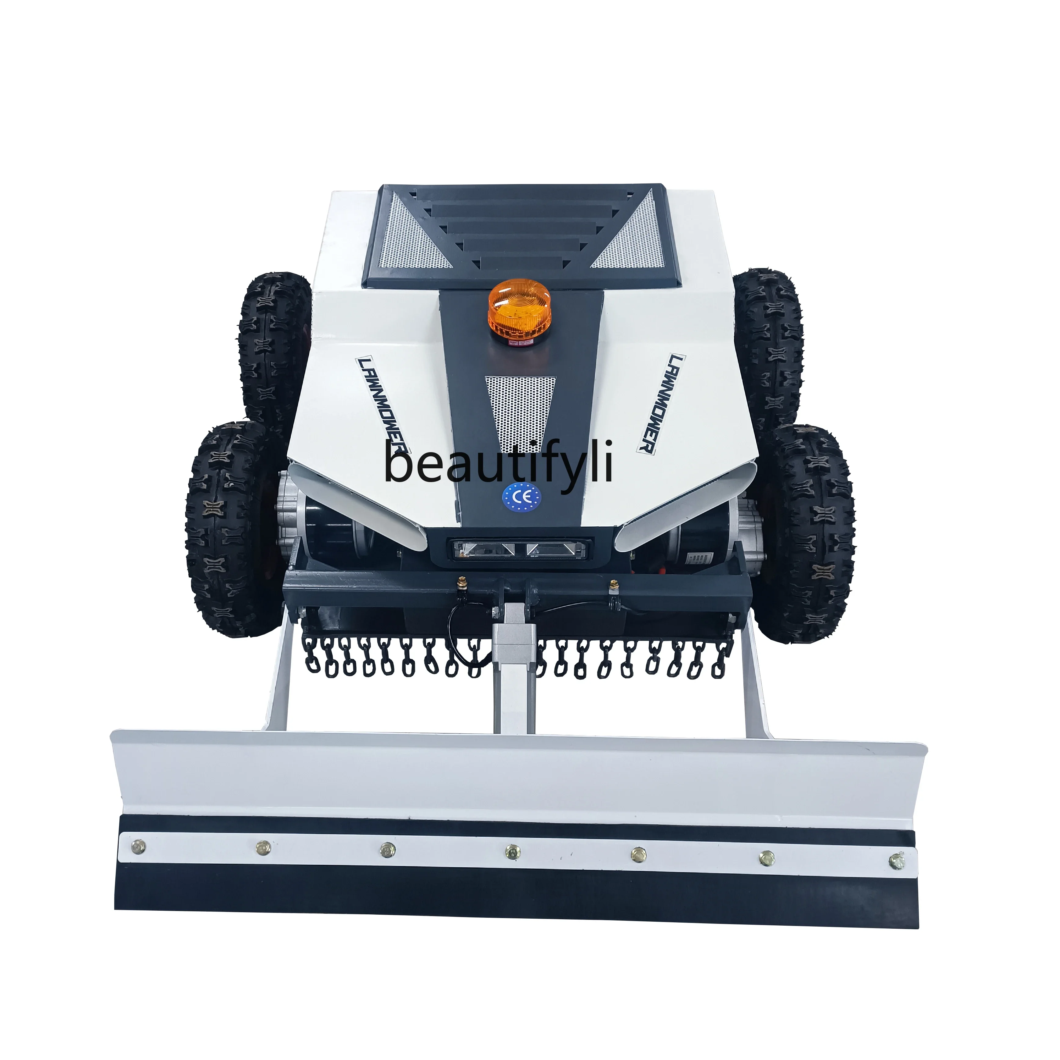 New style Electric four-wheel drive unmanned remote control lawn mower lawn mower snow removal machine push shovel