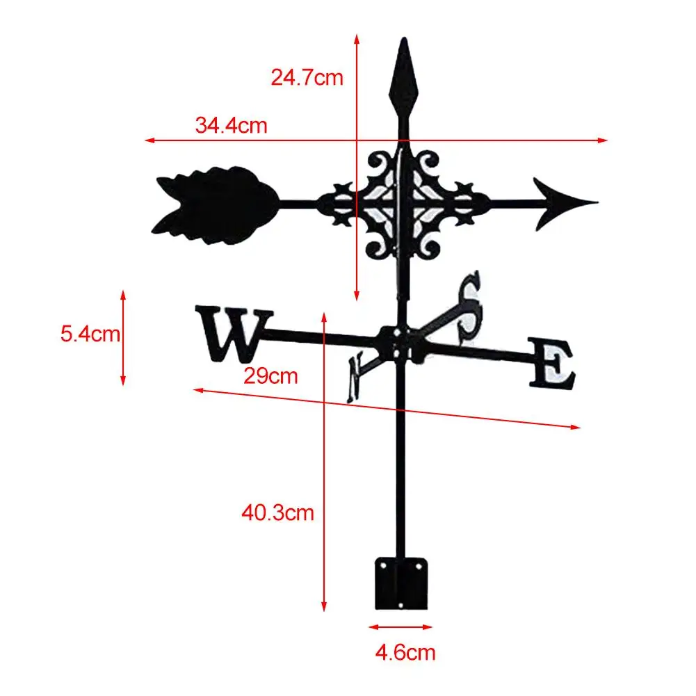Arrow Wind Vane Arrow-patterned Weather Vane: Suitable For Farmhouse/garden/roof/shed Decoration Outdoor Decor Accessorries