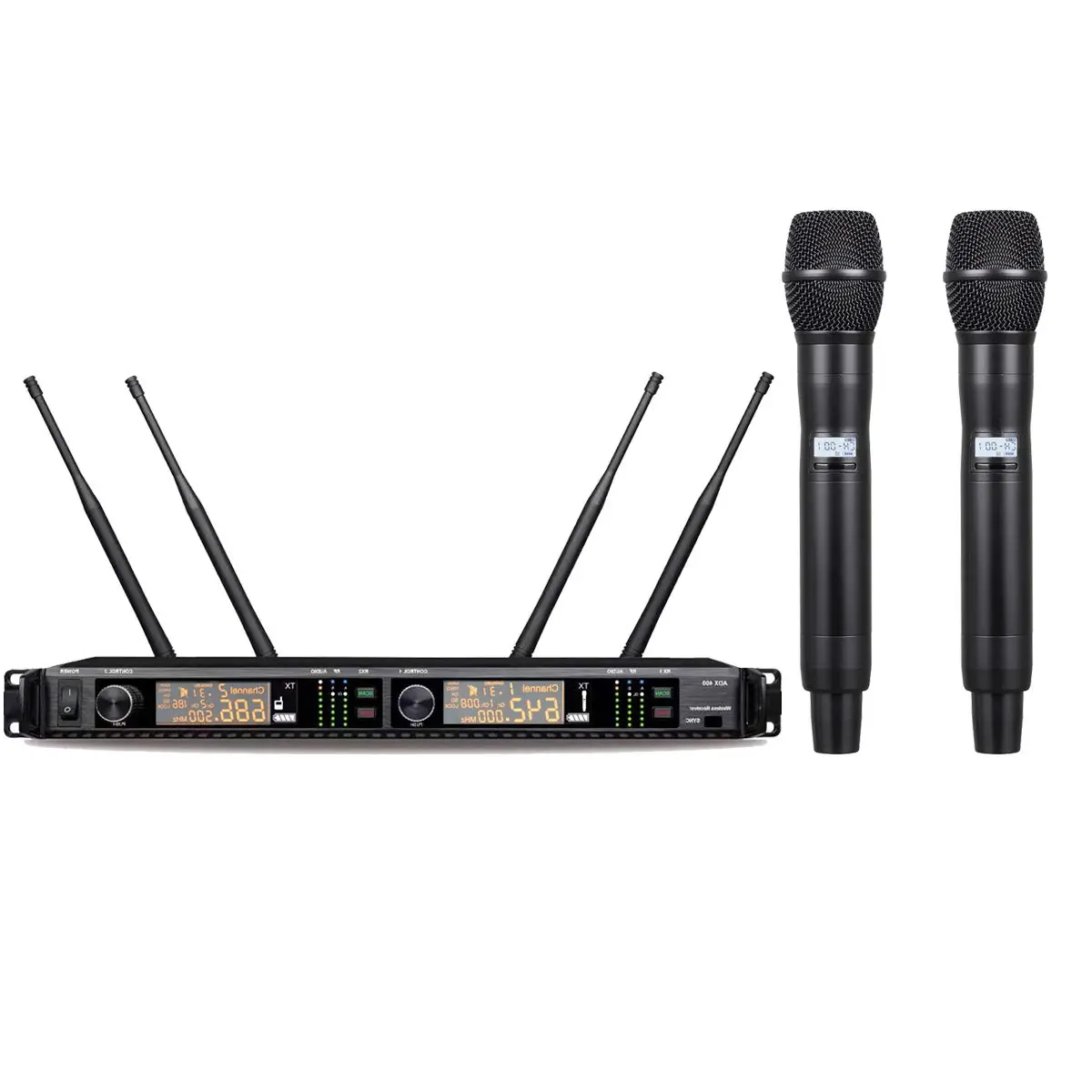 

Digital Wireless Karaoke AD4D Microphone System Dual Channel KSM9 Cardioid Dynamic Stage Studio Sing Mic