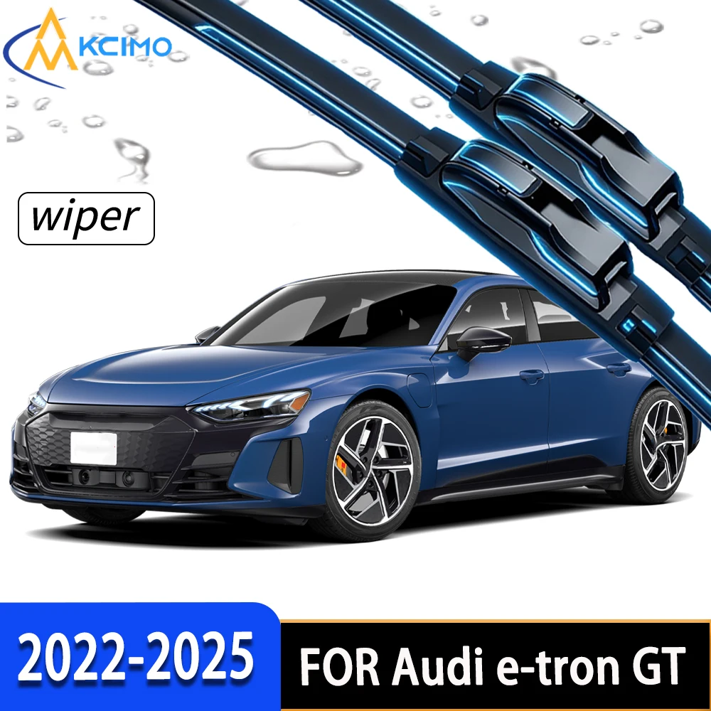 

Premium Front Windshield Wiper Blades High-Density Rubber Perfect Fit for Audi e-tron GT 2022-2025 Auto Accessories