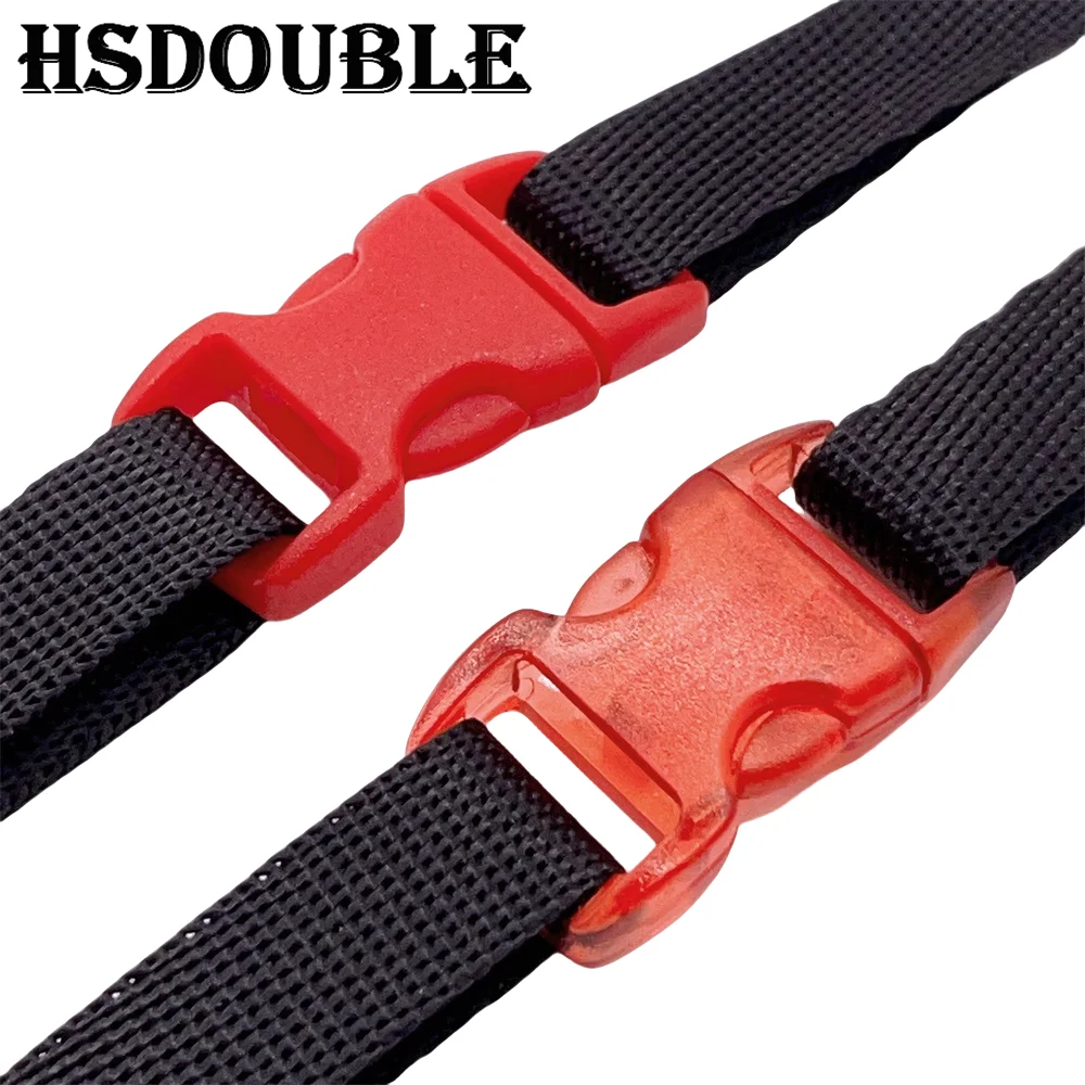 30Pcs/Pack 10mm Side Release Buckle Curved Parachute 550 Paracord Bracelet Clip Cat Collar Strap Webbing Backpack DIY Accessorie