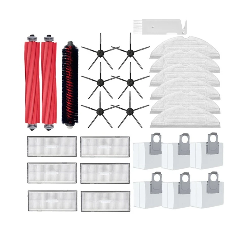 Hepa Filter Dust Bag Cleaning Vacuum Parts Parts Accessories For Roborock S7 Maxv Plus / S7 Maxv Ultra / G10S Pro / T8plus