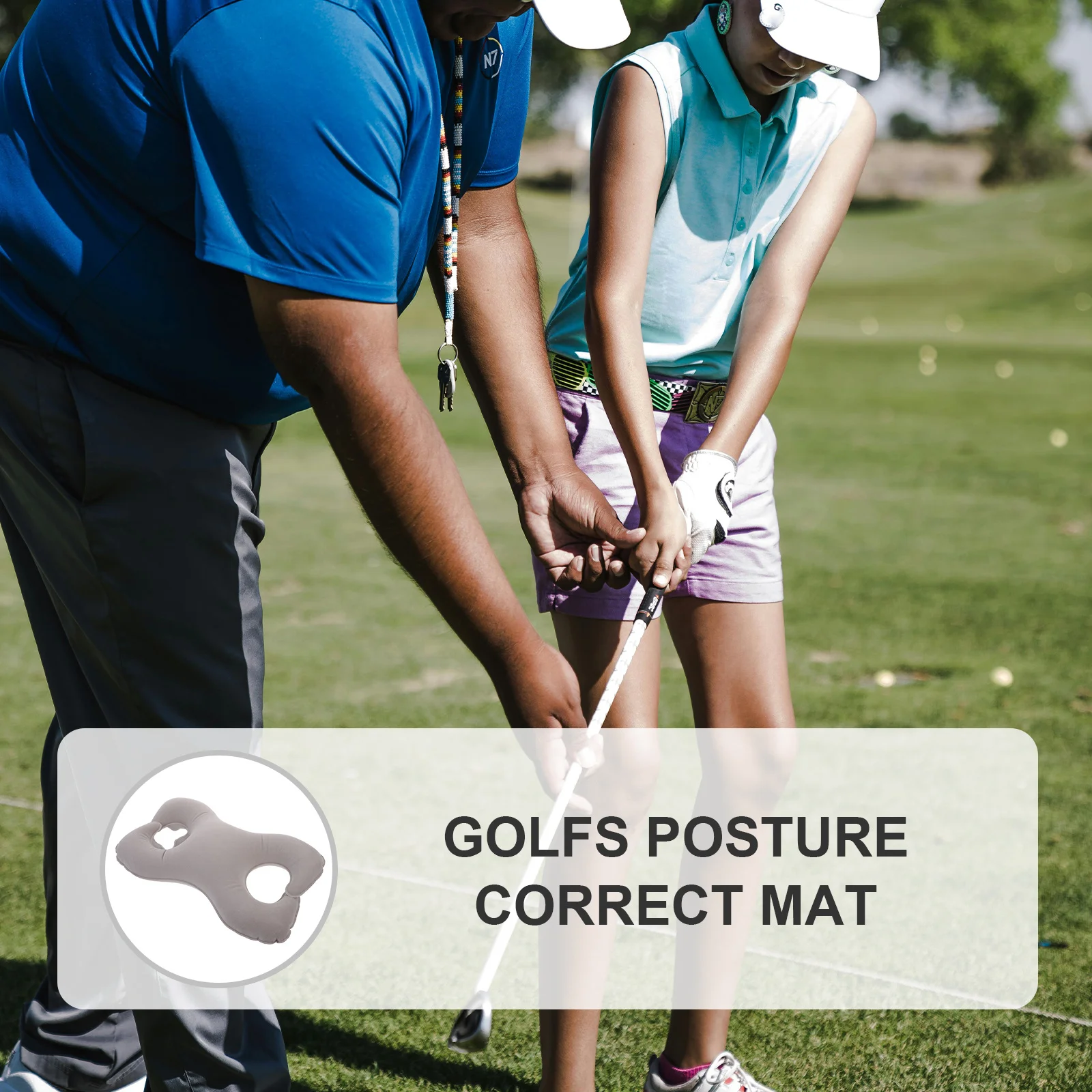 

8-Shaped Golf Swing Trainer Posture Correction Lightweight Portable Unisex Stylish Color Swing Technique Enhancer Golf