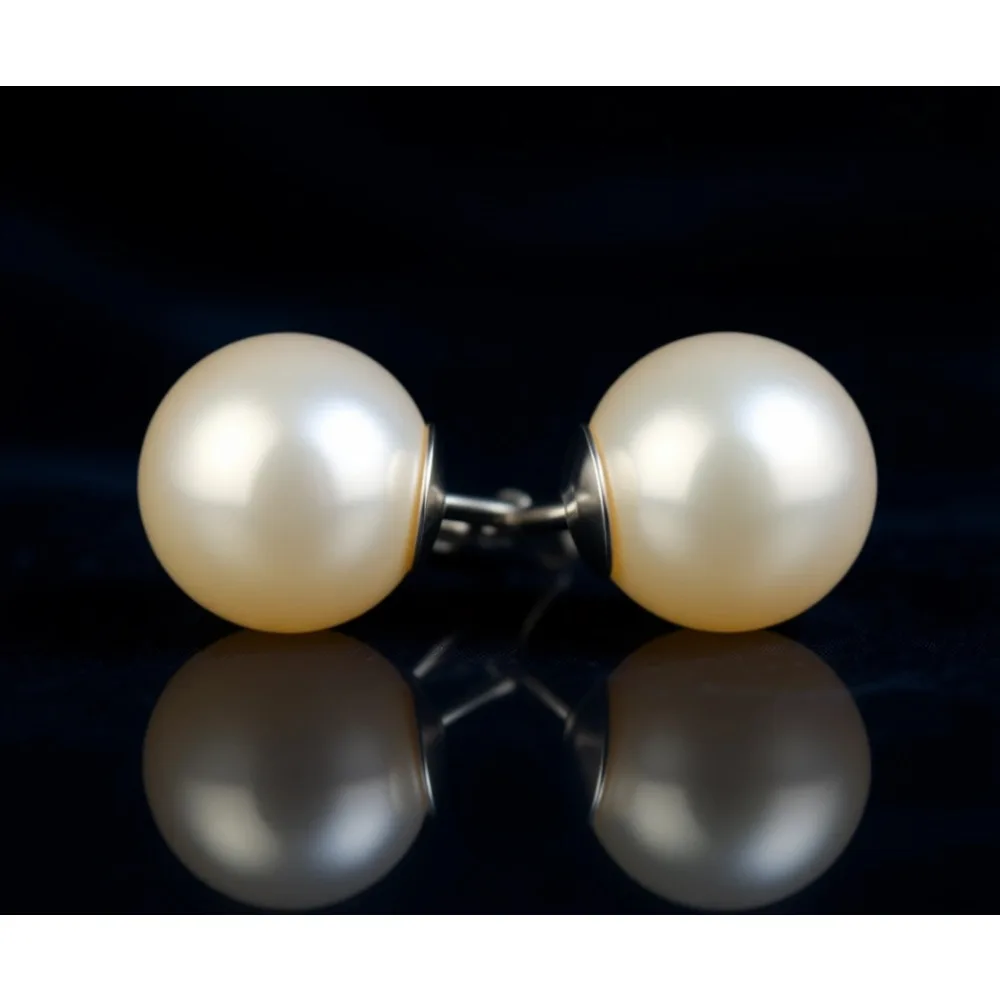 

Классические серьги-гвоздики с жемчугом Акойя для женщин, гипоаллергенные, из стерлингового серебра с золотым покрытием, 5.5-8.5 мм, круглые, подарок на день рождения