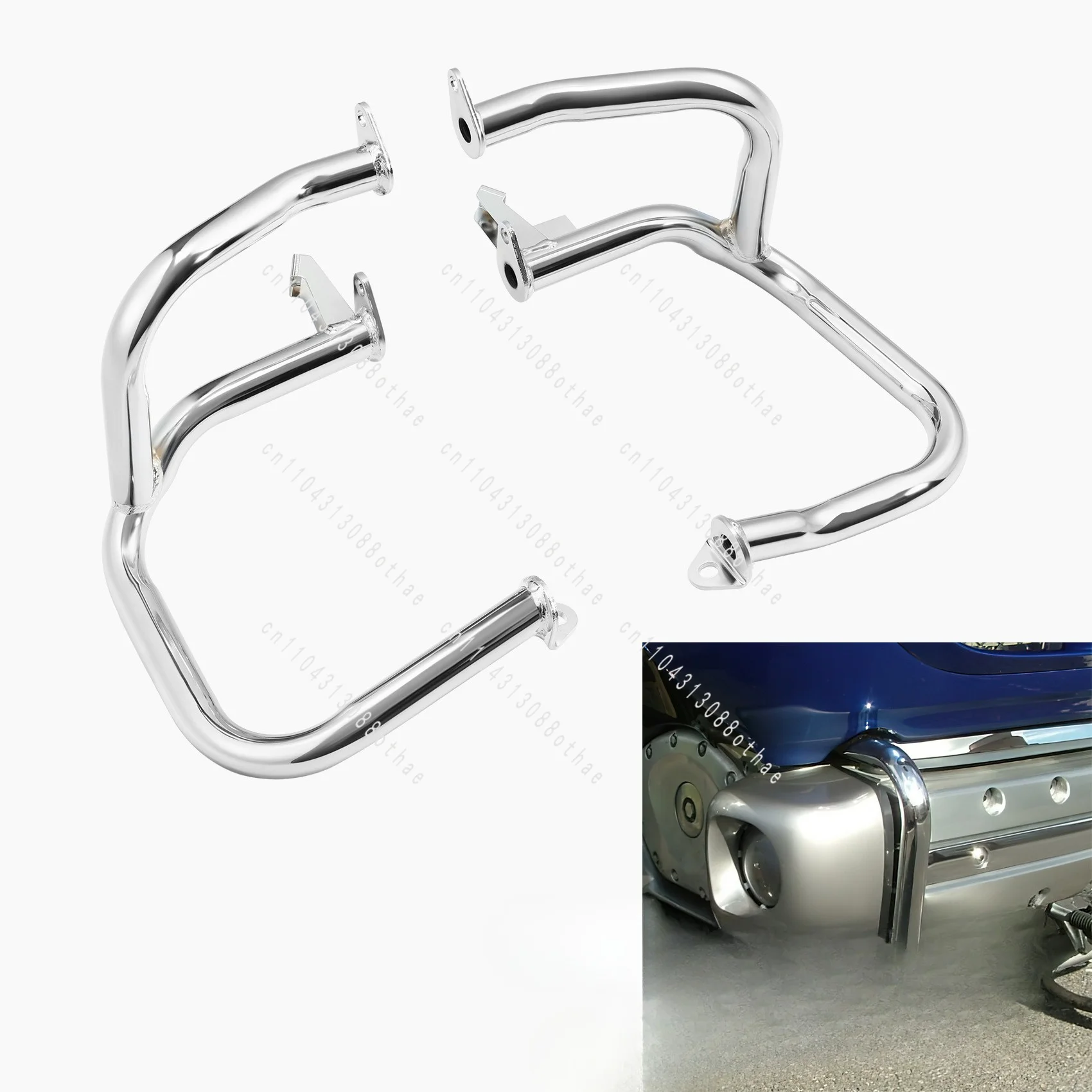 Motorcycle modified front and rear bumper, engine fuse, shockproof and anti-collision guard, suitable for Golden Wing GL1800