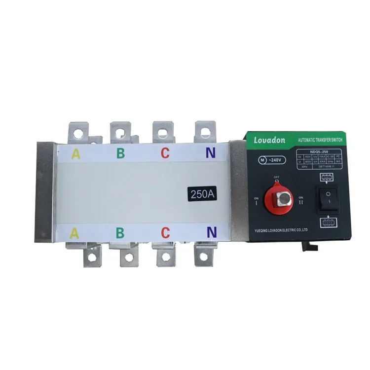 

In Stock 4 Phase Generator ATS Dual Power 250A Automatic Transfer Switch