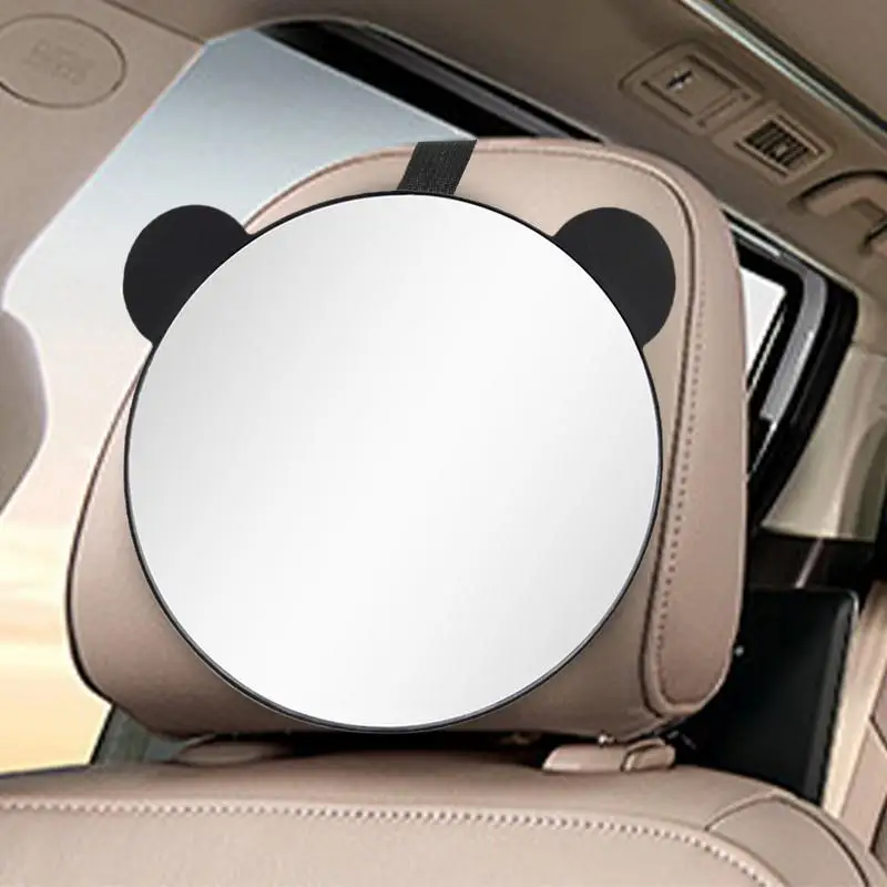 

Baby Rear Facing Adjustable Baby Car Mirror Car Seat Mirror Bear Ears Rearview Monitor Clear Wide View Auto Accessories
