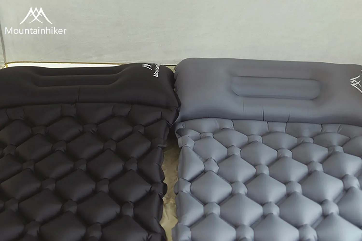 MOUNTAINHIKER Outdoor Camping Inflatable Mattress Sleeping Pad With Pillows Ultralight Air Mats for Backpacking Hiking Fishing