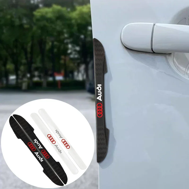 4 قطعة السيارات CarDoor المضادة للتصادم حامي الوفير قطاع ملصق اكسسوارات لأودي A3 A4 B8 8V Q7 S C7 A5 B7 B6 B9 A1 A7 8P Q3