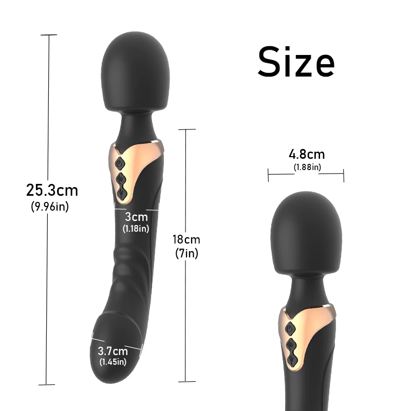 Powerful AV Vibrator Dildos Magic Wand for Women 10 Modes Clitoris Stimulator G Spot Vagina Massager Adult Sex Toys for Woman