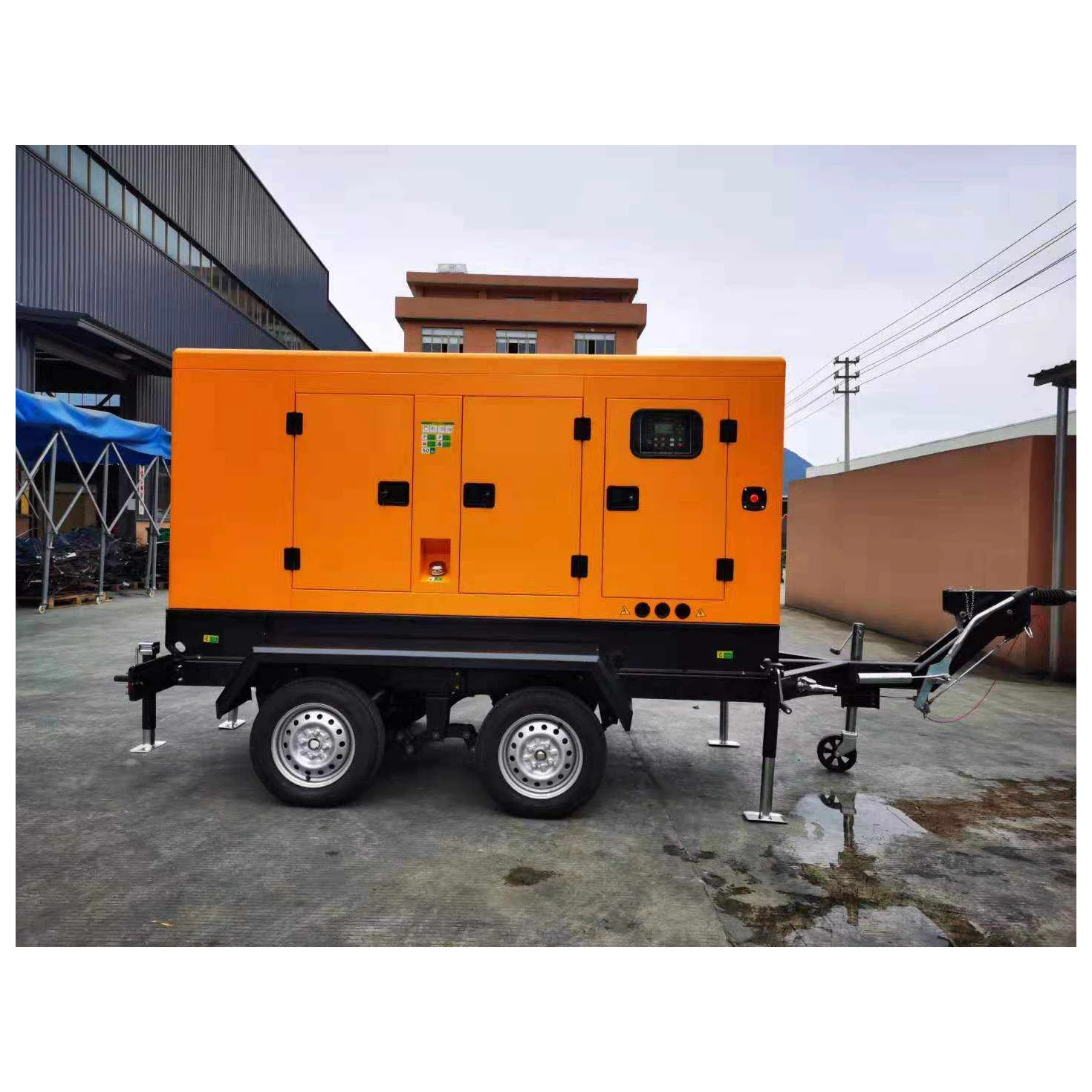

100KW-200KW Heavy Duty Diesel Generator Genset Towable with Electric Start for Large Construction Sites and Factories