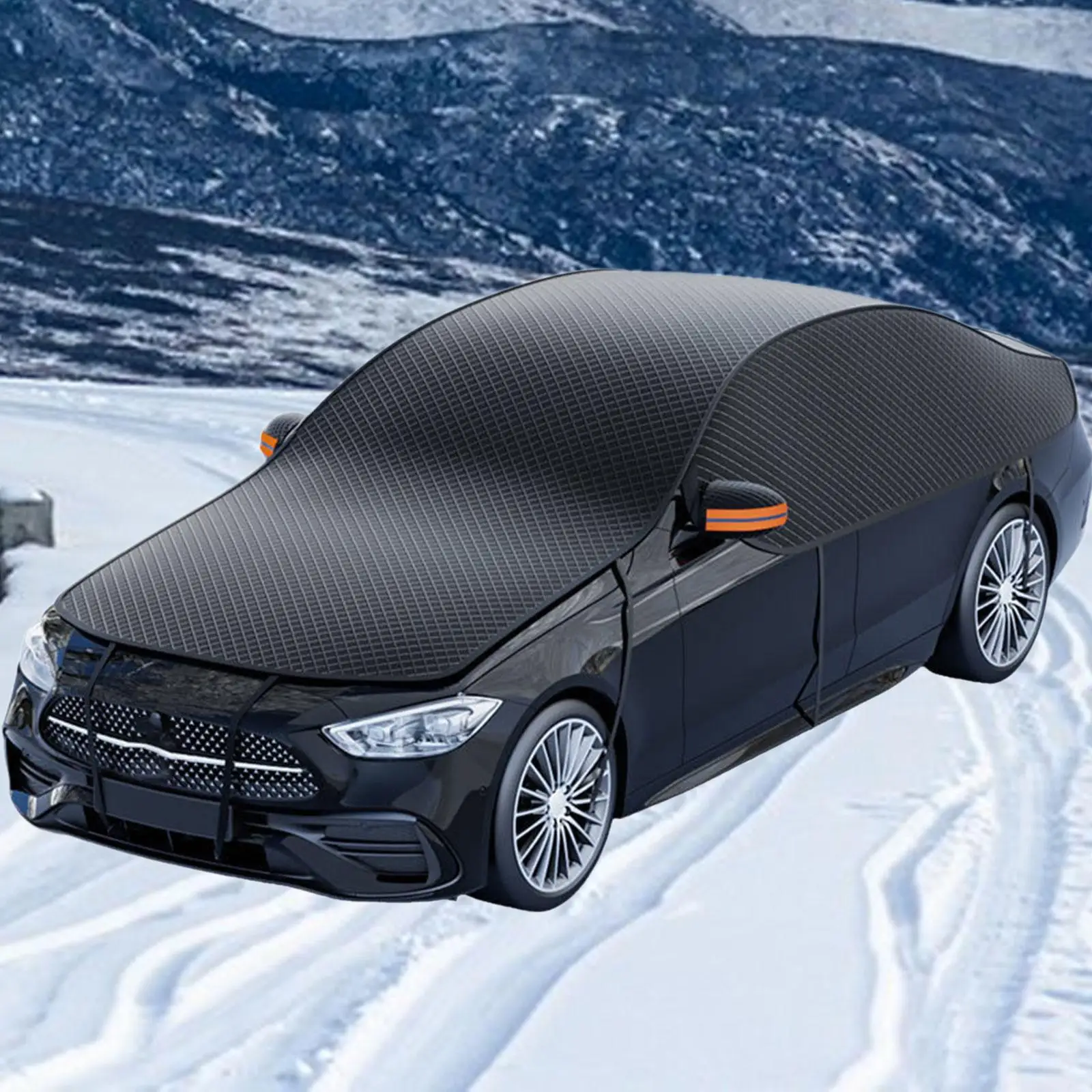 

Oxford Fabric Car Windshield Cover Frost Guard All Season Sun Protection Anti-hail Vehicle Shield for Outdoor Car Use