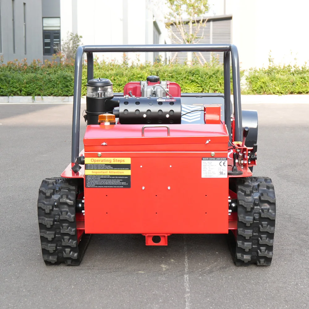 Flail Mower Small Robot Grass Cutter Cutting Remote Control Crawler Lawn Mower for Sale