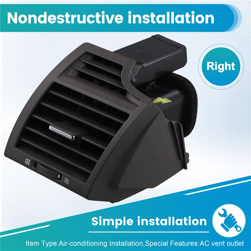 ABXN-مخرج مكيف الهواء الأمامي داش مخرج تنفيس التيار المتردد لتويوتا كامري منفذ تنفيس التيار المتردد وحدة التحكم المركزية فتحة التهوية اليمنى 55660-06130 #4