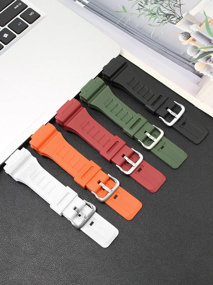 Suitable for Casio Small Square DW-H5600 W218 AQ-S810 AEQ-110 Waterproof Silicone Watch Strap