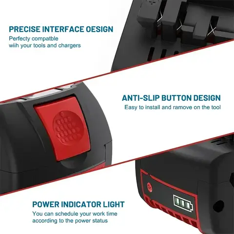 100% Original Bosch 6.0mAh 18V Backup Batteries, Draadloze Professional System, BAT609 BAT618 GBA18V80 Tools+charger
