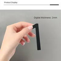 3D Digital House Number Sticker Plaque Sign Date Digits Door Plate Mailbox Address Sign Outdoor House Number Home Decor