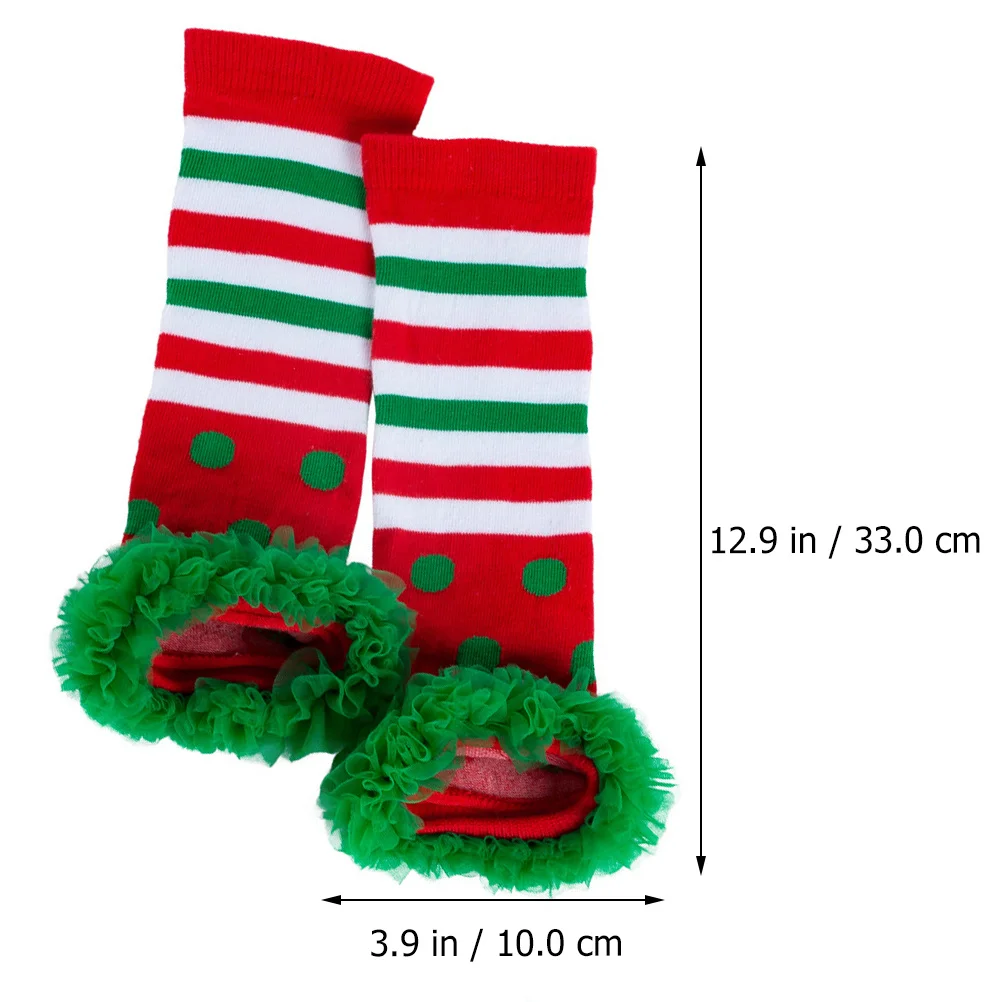

1Pair Christmas Kids Sock Covers Long Cotton Warm Autumn Winter Festival Xmas Themed Leg Socks Soft Elastic Christmas Leg Socks