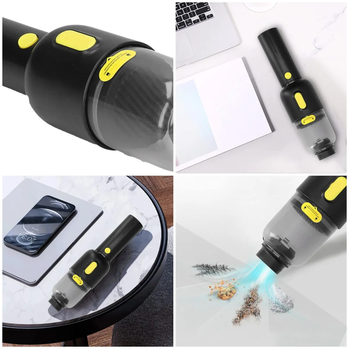 

Портативный автомобильный пылесос с всасыванием 3200 Па, зарядка через USB, длительный срок службы батареи, идеально подходит для дома, офиса, автомобиля