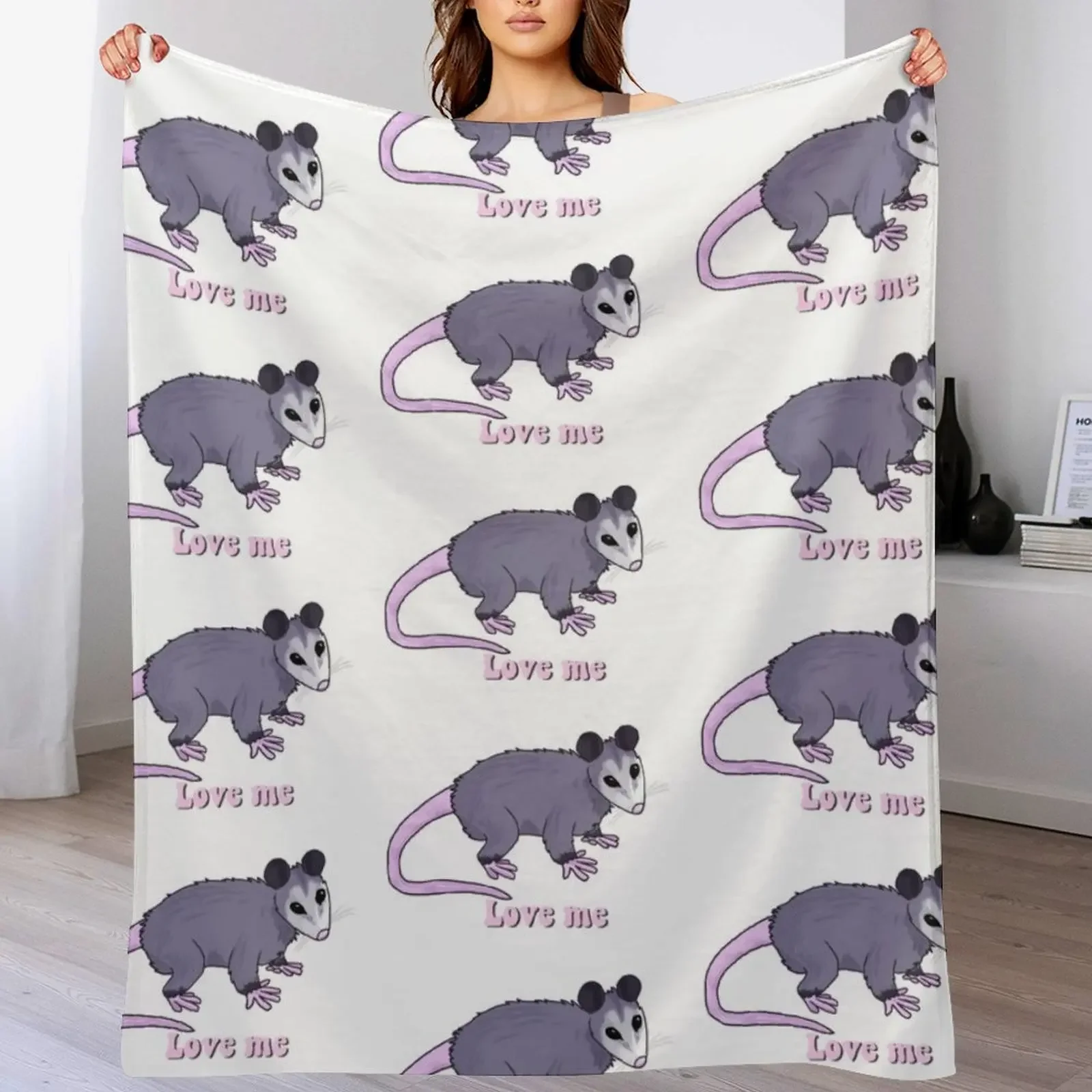 New Opossum babay Throw Blanket Soft Comfort Blanket for Reading Watching TV