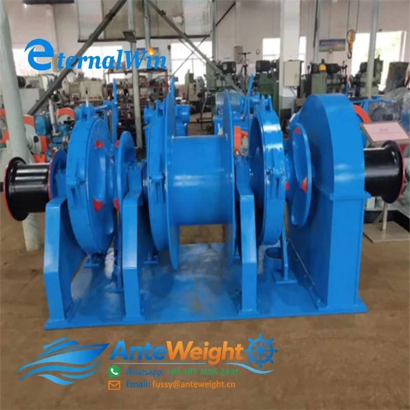 Marine Ship Hydraulic Electric Double Gypsies Anchor Windlass 24mm 28mm 30mm 36mm Price