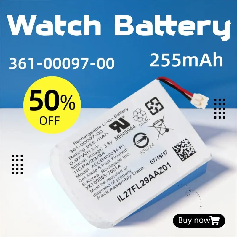 

255mAh Replacement Battery for Garmin Fenix 5 361-00097-00 Watch Battery
